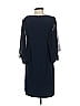 Halston 100% Polyester Solid Blue Cocktail Dress Size 4 - photo 2