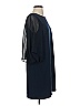 Halston 100% Polyester Solid Blue Cocktail Dress Size 4 - photo 4