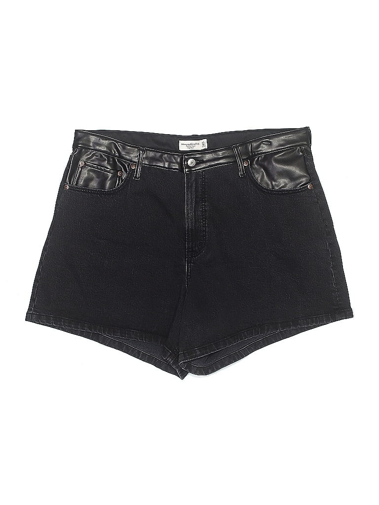 Pre-owned Abercrombie & Fitch Denim Shorts In Black