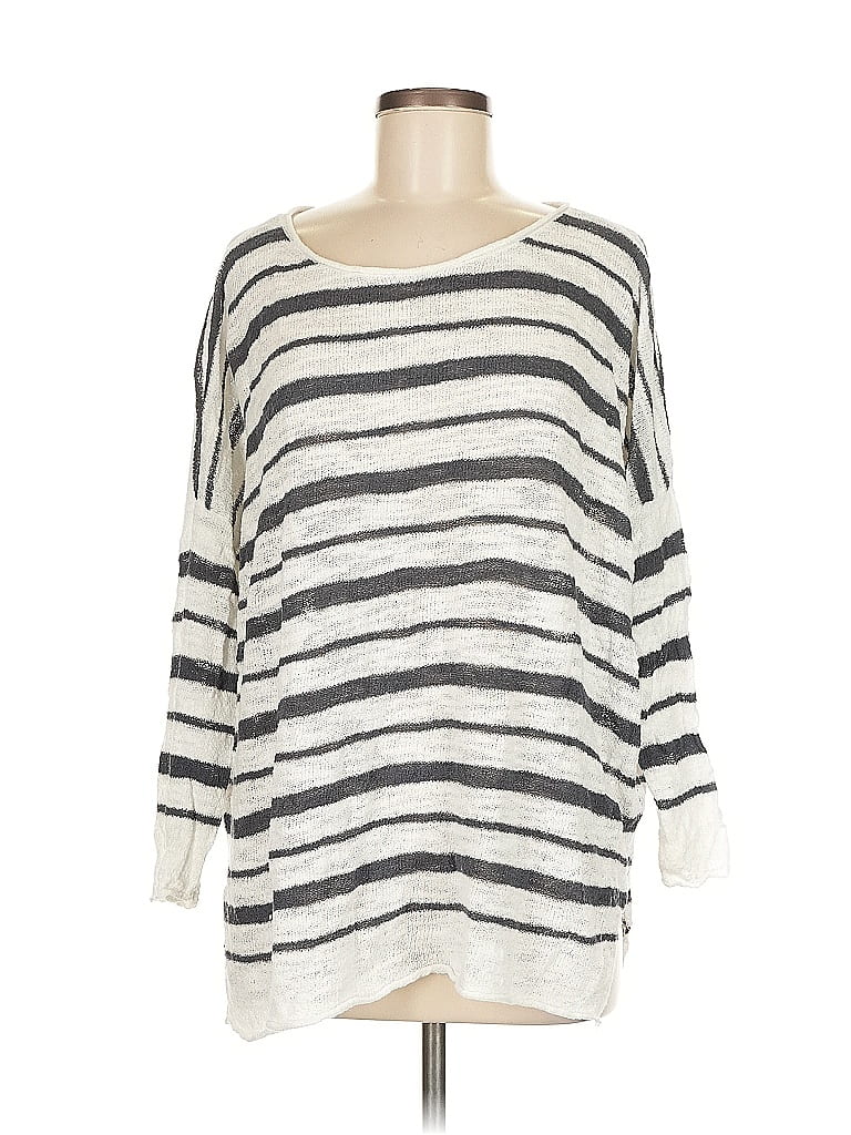 Pre-owned Lou & Grey Pullover Sweater In White