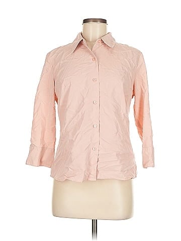 Liz Claiborne 3/4 Sleeve Button-Down Shirt (view 1)