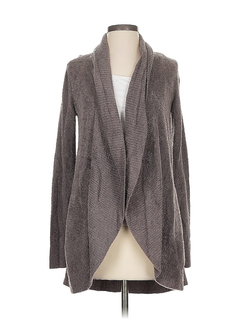 Click to view more detailed imagery on our partner's website Pre-owned Barefoot Dreams Cozychic Lite Cardigan Sweater In Gray
