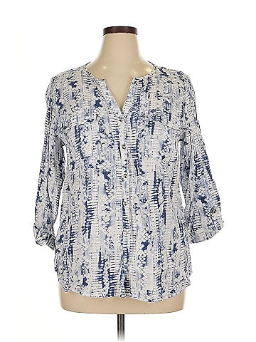JM Collection 3/4 Sleeve Blouse (view 1)