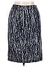 Isda & Co Silver Black Casual Skirt Size L - photo 2