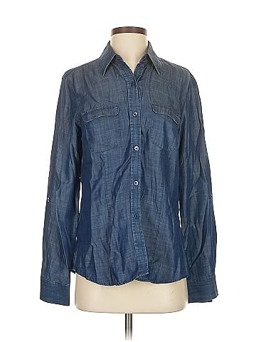 Foxcroft Long Sleeve Button-Down Shirt (view 1)