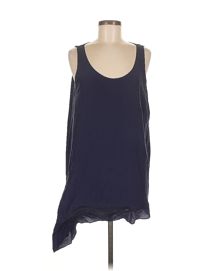 Pre-owned Eileen Fisher Sleeveless Top Blue Scoop Neck Tops