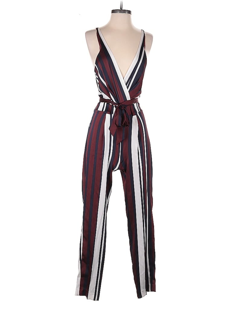 Pre-owned Express Outlet Jumpsuit In Burgundy