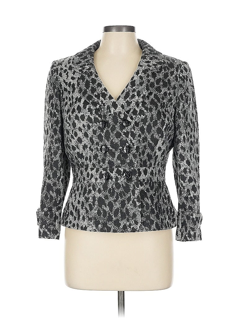 Pre-owned Tahari By Asl Blazer Jacket In Gray