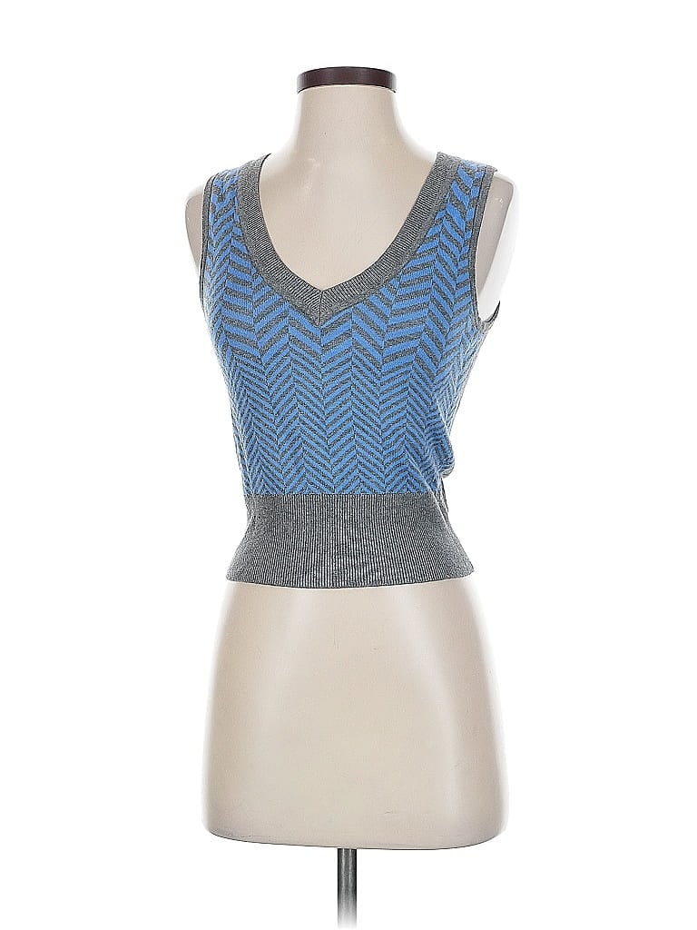 Pre-owned Express Vest In Blue