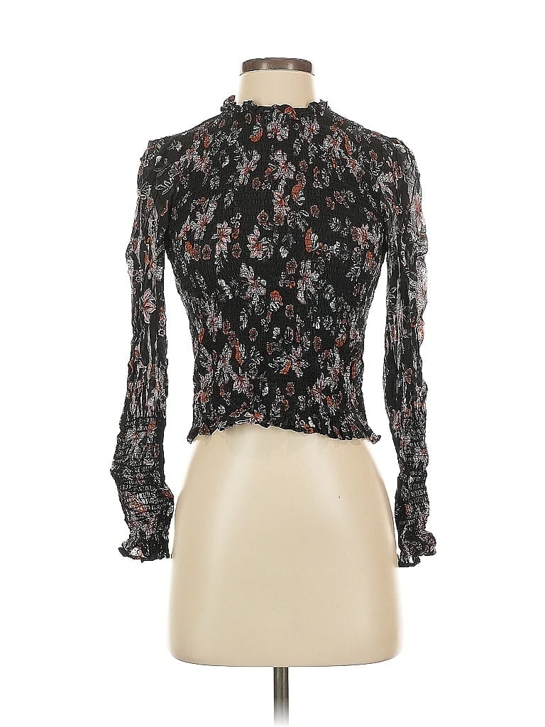 Pre-owned Veronica Beard Long Sleeve Blouse In Black