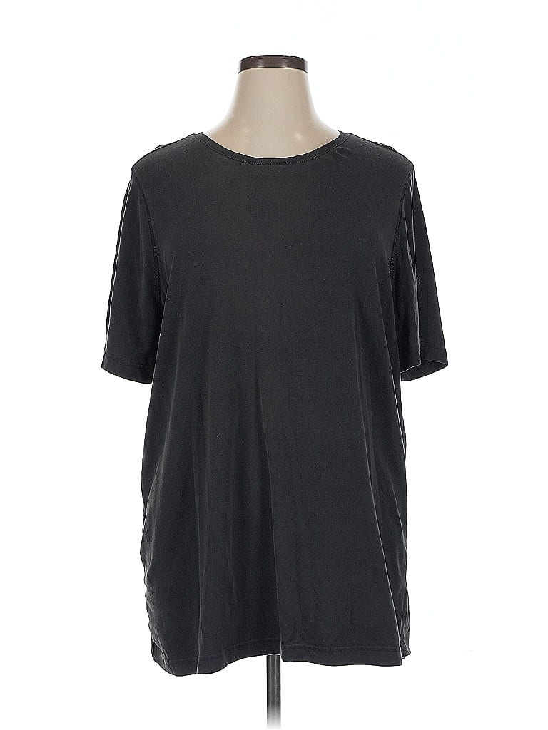 Pre-owned Christopher & Banks Short Sleeve T-shirt In Gray