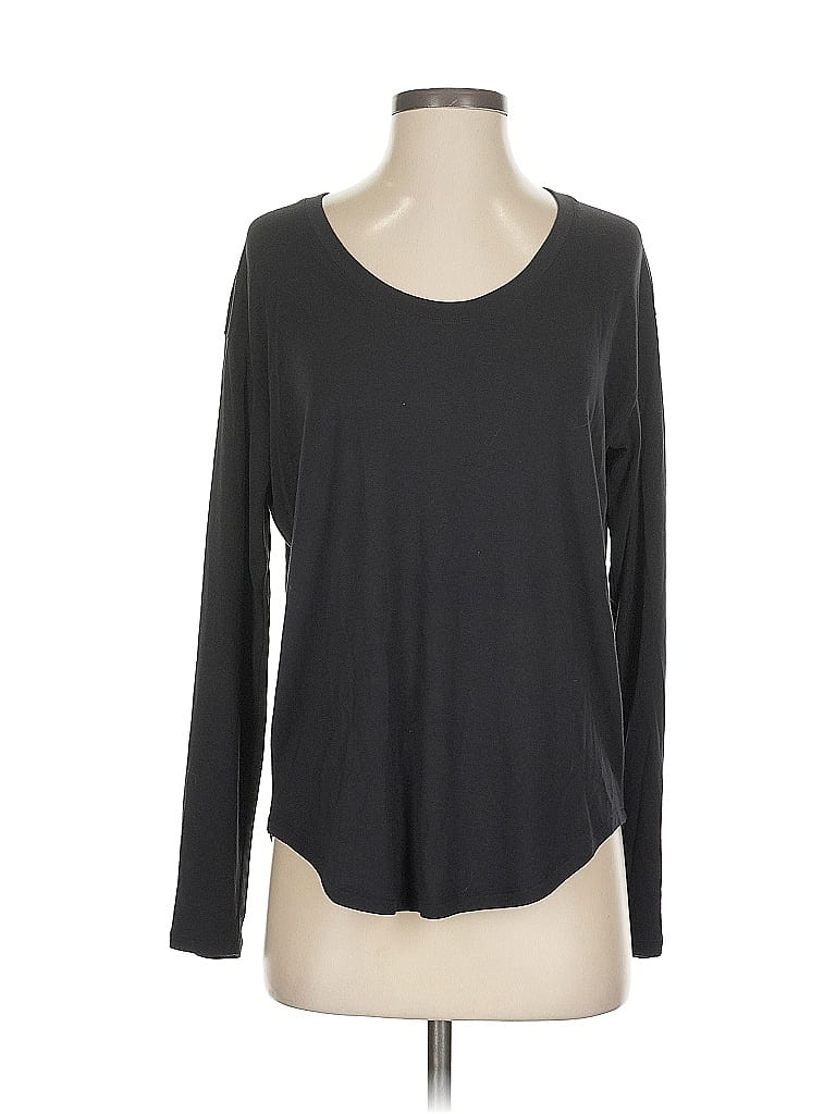 Pre-owned Athleta Long Sleeve T-shirt In Gray