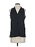 Vince Camuto 100% Polyester Black Sleeveless Blouse Size S (petite) - photo 1