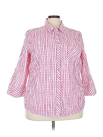 Foxcroft 3/4 Sleeve Button-Down Shirt (view 1)