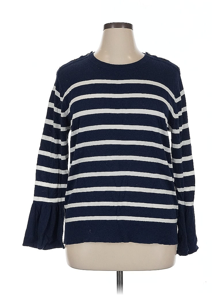 Pre-owned Ann Taylor Loft Outlet Pullover Sweater In Blue
