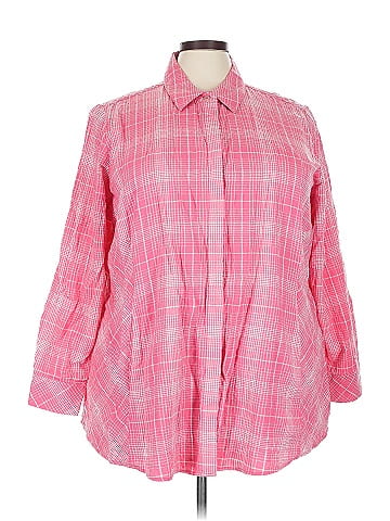 Foxcroft 3/4 Sleeve Button-Down Shirt (view 1)