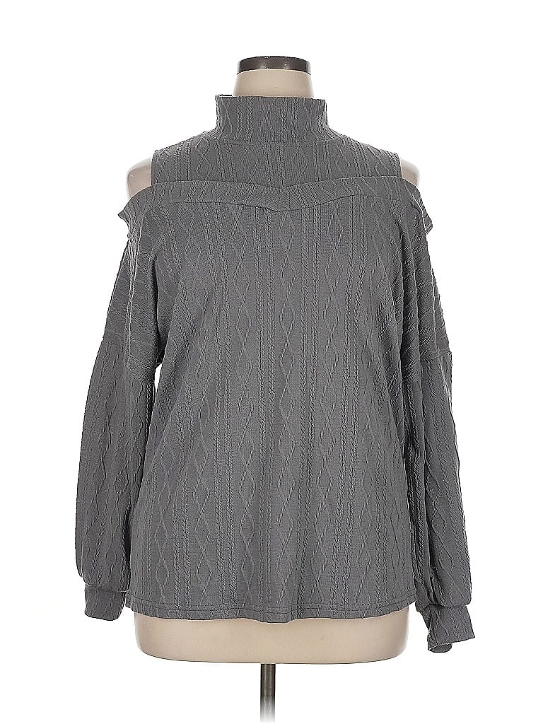 Pre-owned Unbranded Turtleneck Sweater In Gray