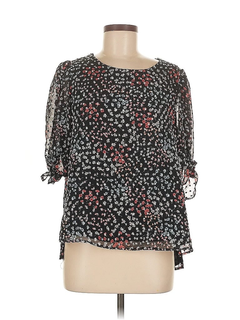 Click to view more detailed imagery on our partner's website Pre-owned Cece 3/4 Sleeve Blouse In Black