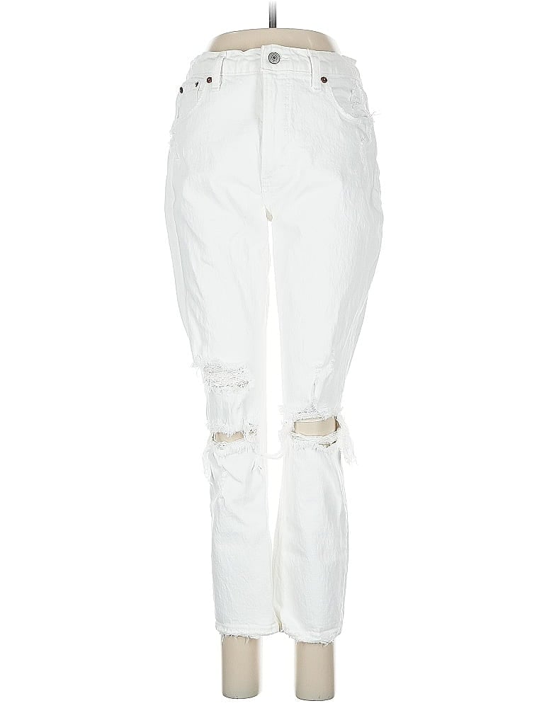 Pre-owned Abercrombie & Fitch Jeans In White