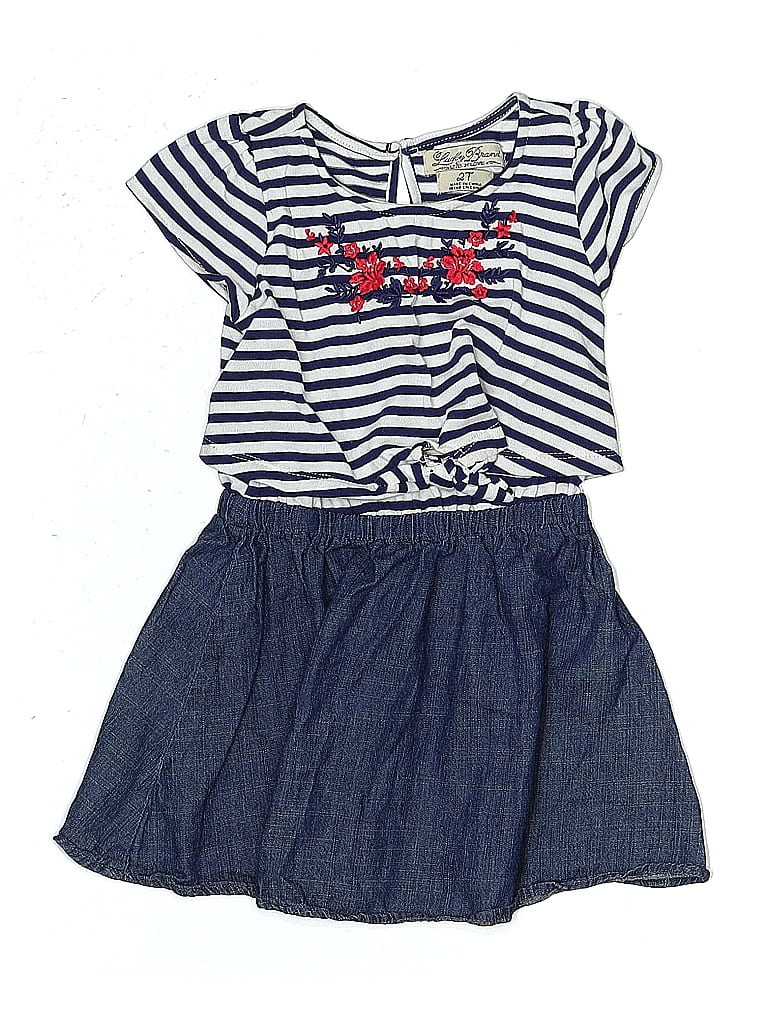 Click to view more detailed imagery on our partner's website Pre-owned Lucky Brand Kids' Dress In Blue