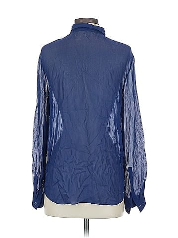 & Other Stories Long Sleeve Silk Top (view 2)