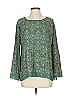 Max Studio 100% Polyester Green Long Sleeve Blouse Size S - photo 1