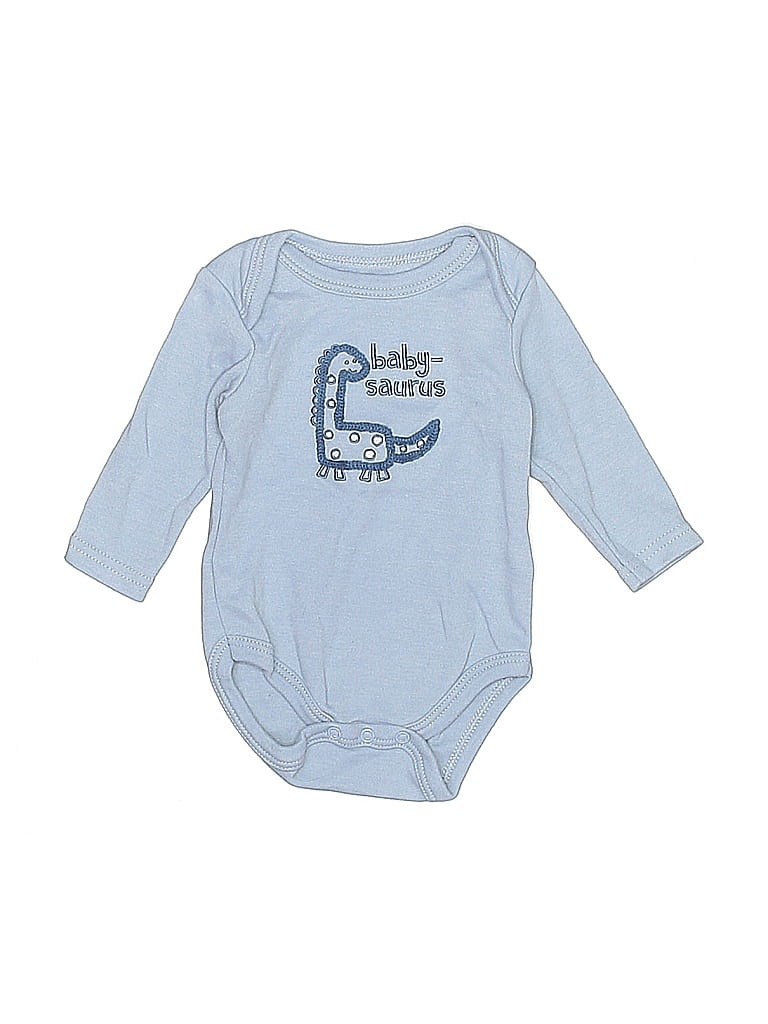 Click to view more detailed imagery on our partner's website Pre-owned Duck Duck Goose Babies' Long Sleeve Onesie In Blue