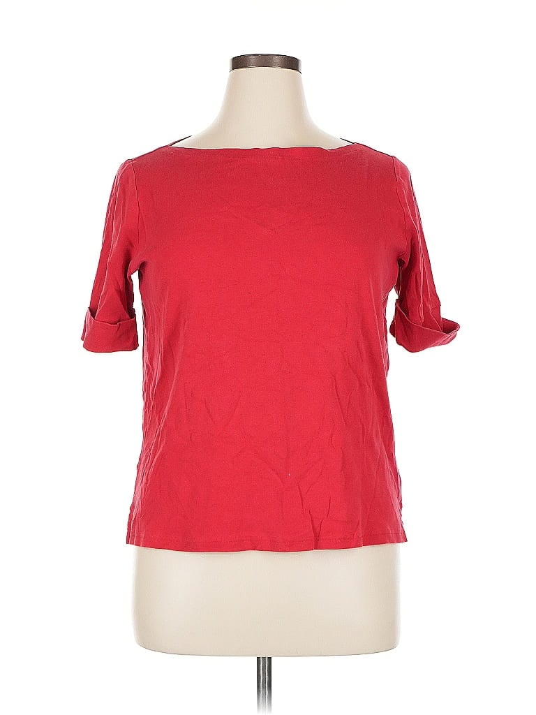 Pre-owned Polo Ralph Lauren 3/4 Sleeve T-shirt In Red