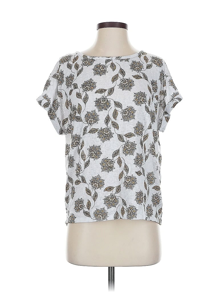 Pre-owned 24/7 Maurices Short Sleeve T-shirt In Silver