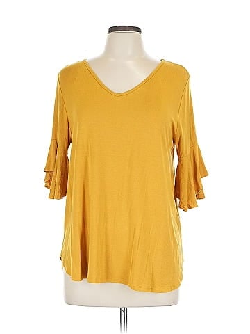 Perfect Peach 3/4 Sleeve Top (view 1)
