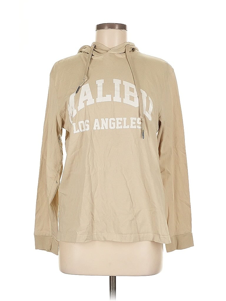 Pre-owned Denim And Flower Pullover Sweater In Brown