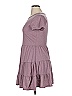 Bebop Solid Purple Casual Dress Size XL - photo 5