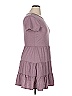 Bebop Solid Purple Casual Dress Size XL - photo 4