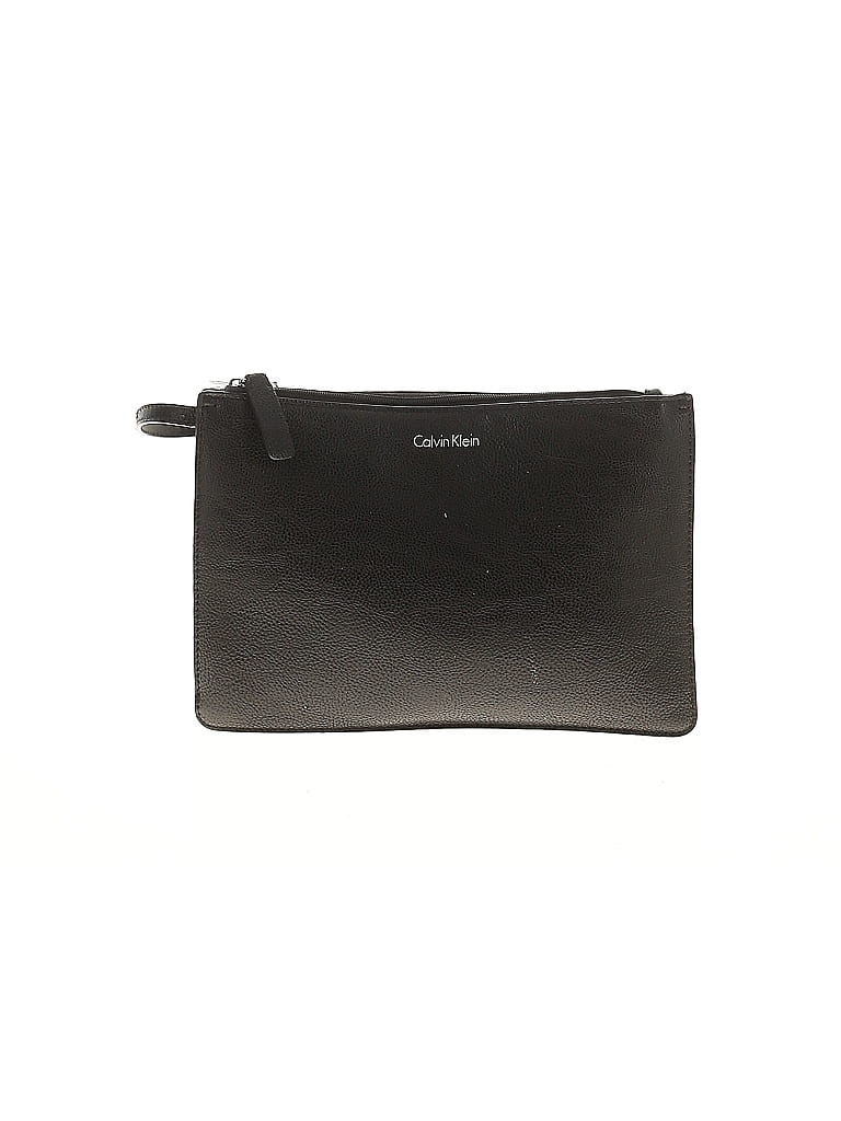 Pre-owned Calvin Klein Wristlet In Black