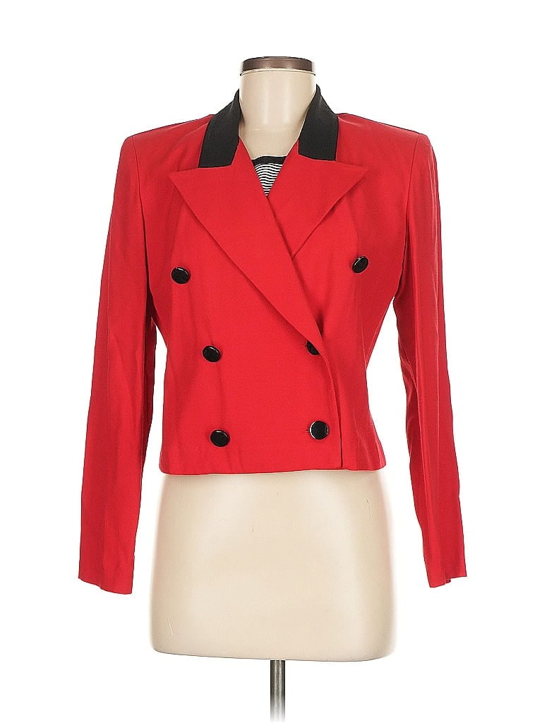 Pre-owned Assorted Brands Blazer Jacket In Red