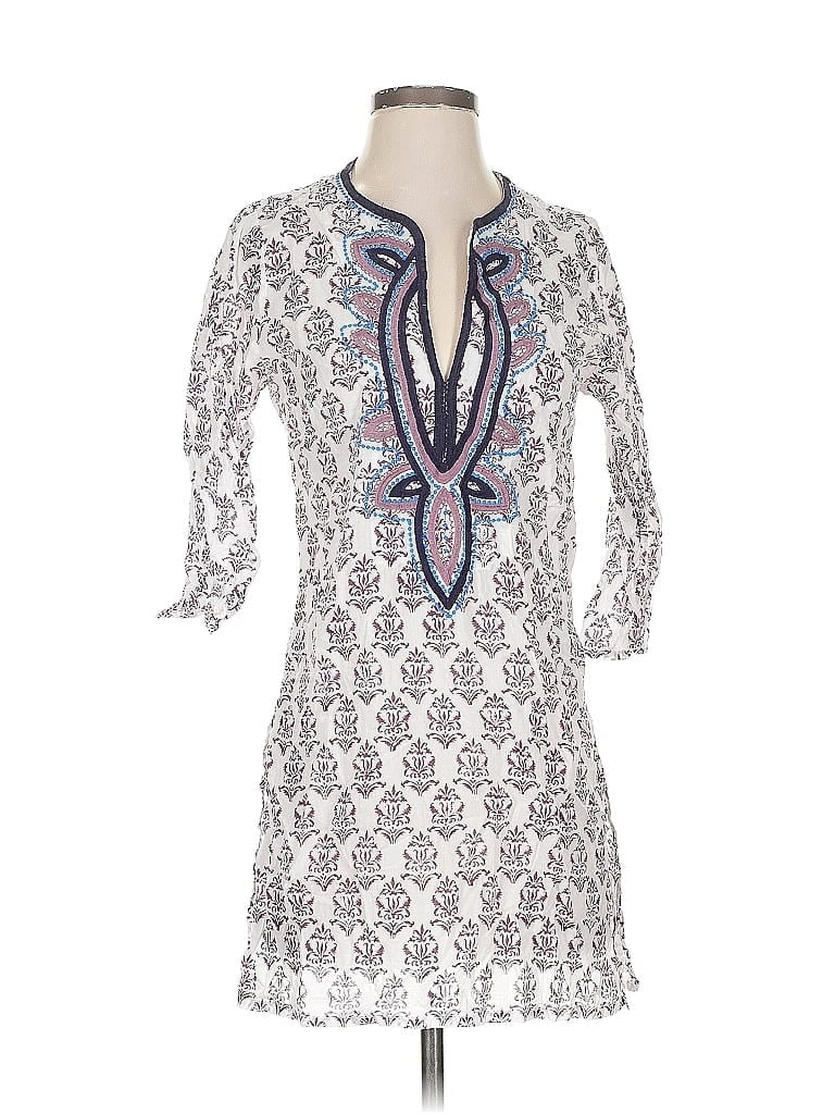 Pre-owned Roller Rabbit Casual Dress In White