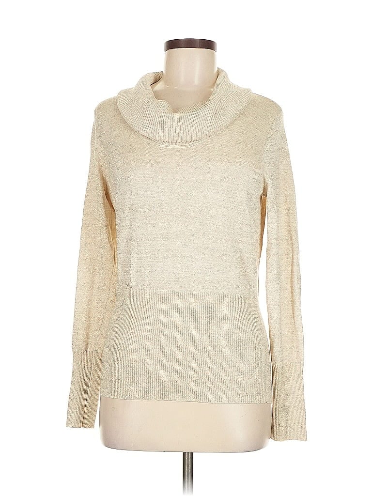 Pre-owned Apt. 9 Turtleneck Sweater In White