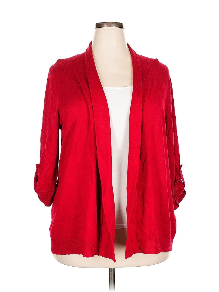 NEW DIRECTIONS Pre-owned Cardigan Sweater In Red