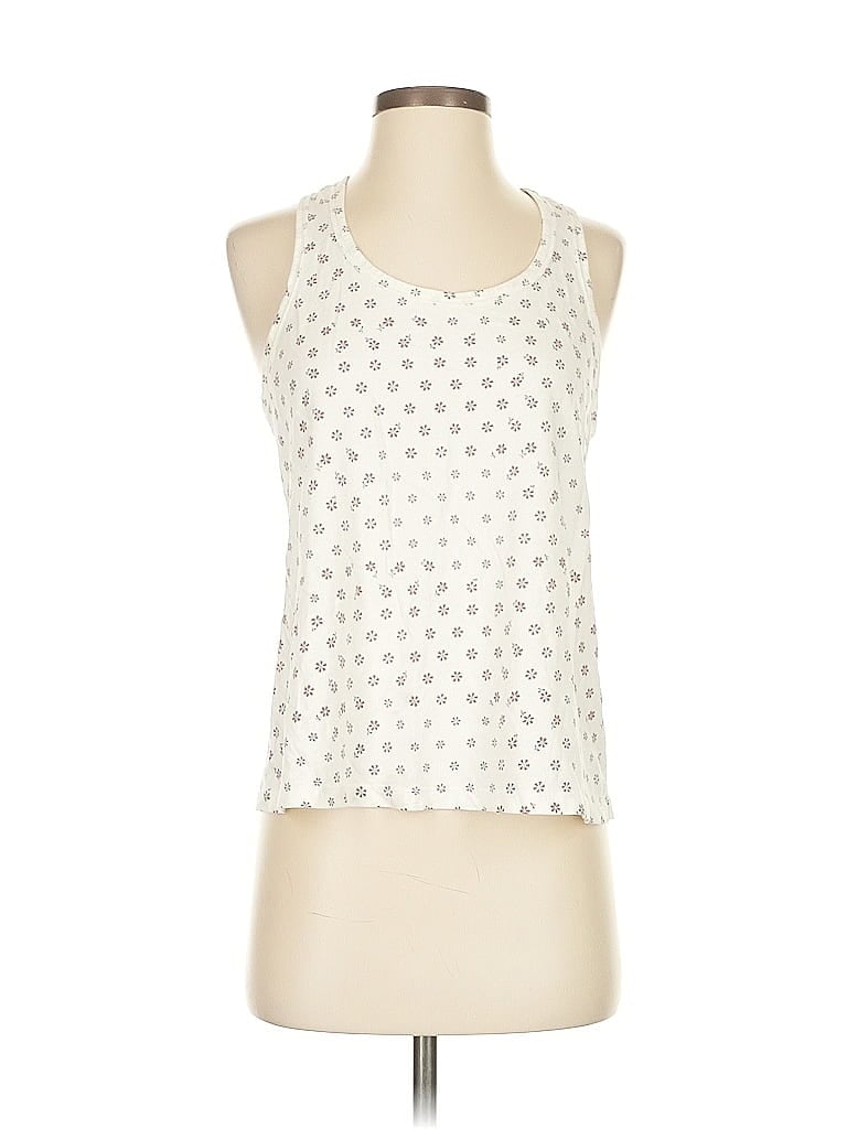 Pre-owned Madewell Tank Top Ivory Halter Neckline Tops In White