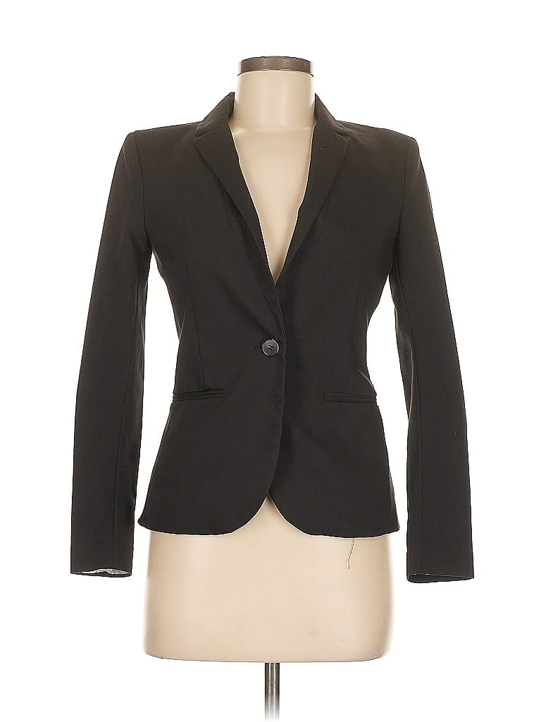 Pre-owned H&m Blazer Jacket In Black