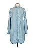 BeachLunchLounge 100% Lyocell Blue Long Sleeve Button-Down Shirt Size P (petite) - photo 1