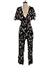 Banana Republic Floral Black Jumpsuit Size 6 - photo 1
