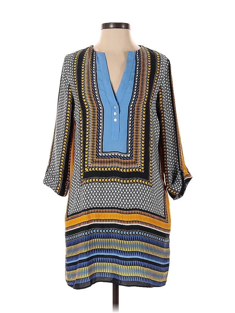 Pre-owned Zara Basic Casual Dress In Blue