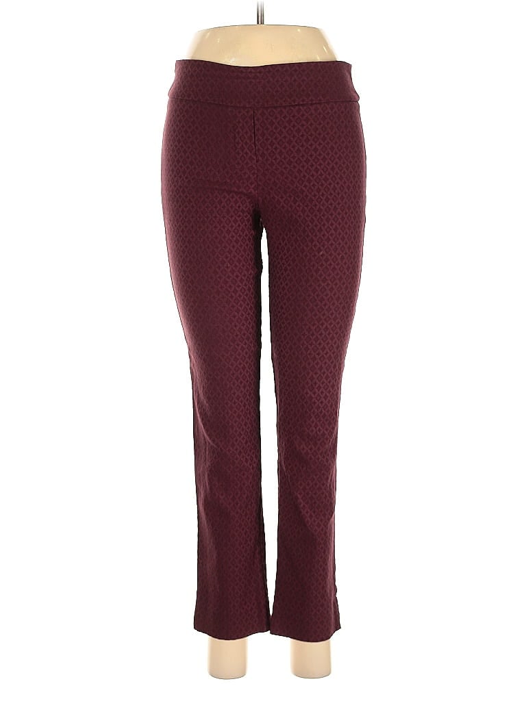 Pre-owned Erica Taylor Active Pants In Burgundy