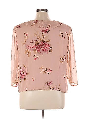 Cynthia Howie 3/4 Sleeve Silk Top (view 2)