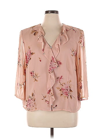 Cynthia Howie 3/4 Sleeve Silk Top (view 1)