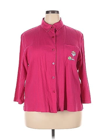 A.K.C. 3/4 Sleeve Button-Down Shirt (view 1)