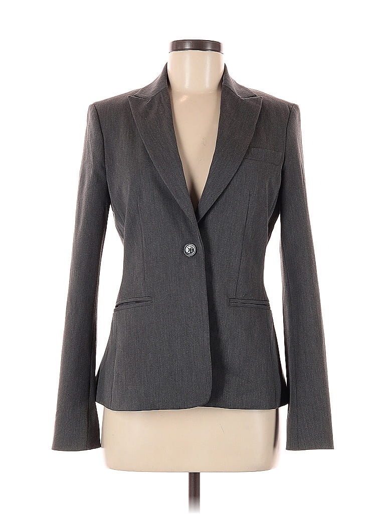 Pre-owned Express Blazer Jacket In Gray