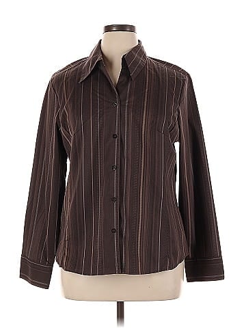Antilia Femme Long Sleeve Button-Down Shirt (view 1)