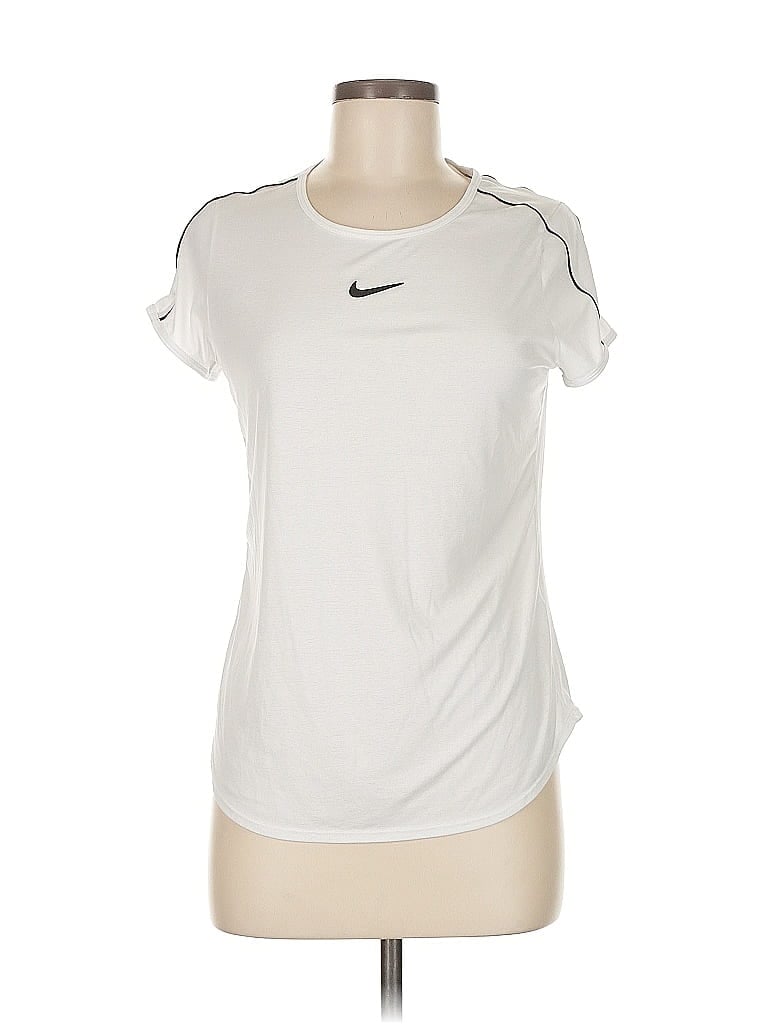 Pre-owned Nike Active T-shirt In Silver